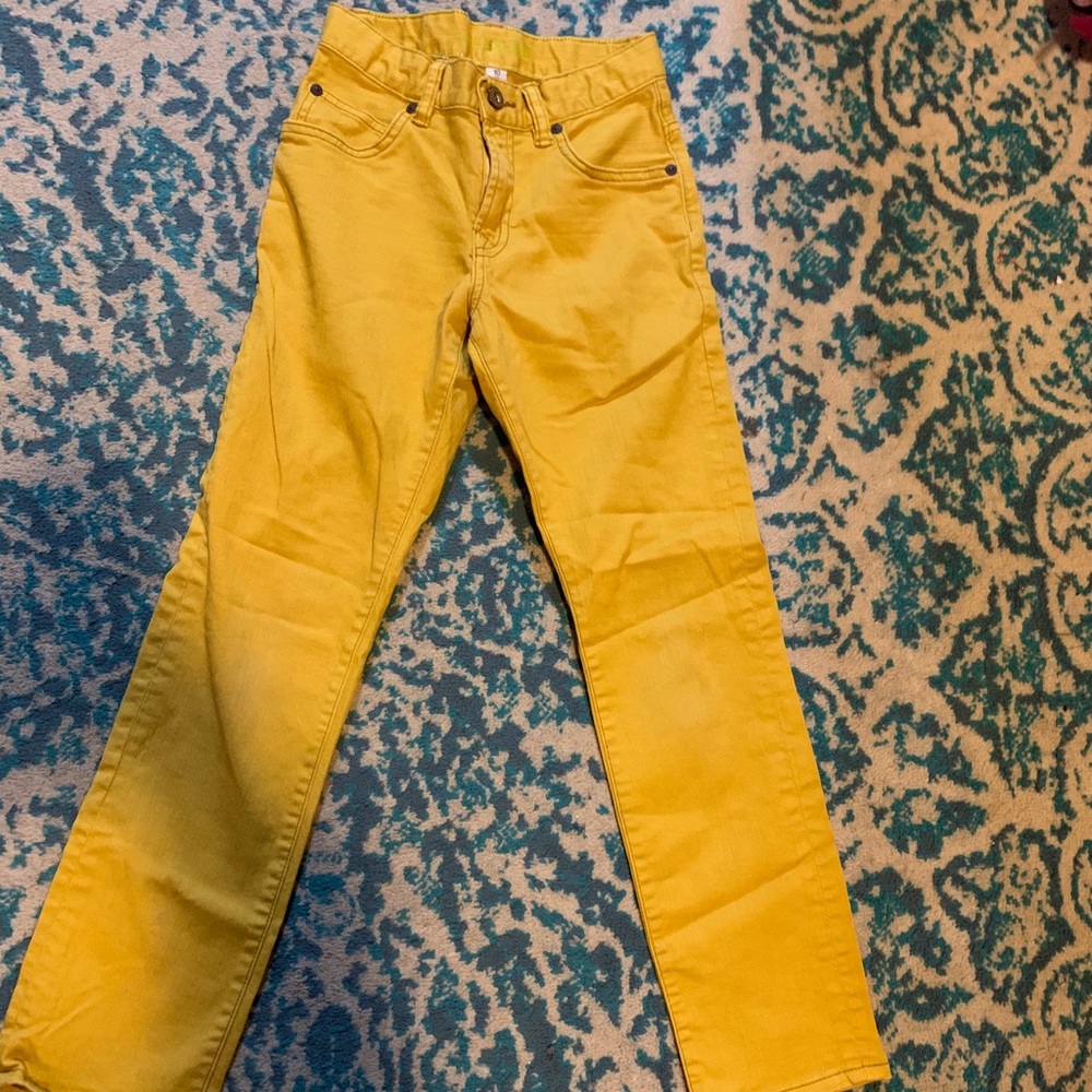 Gap mustard denim skinny jeans